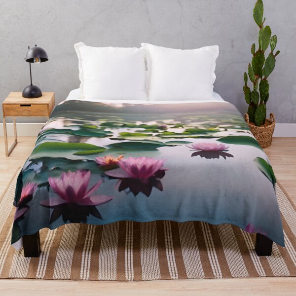 Item preview, Water Lilies on Dark Water designed and sold by Pixel Press Prints.