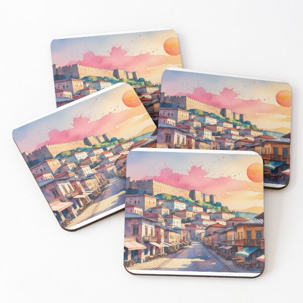 Item preview, Tbilisi in Watercolor – Colorful Streets and Narikala Fortress designed and sold by StormArte.