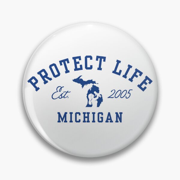 Item preview, Collegiate Style PLM (White) designed and sold by ProtectLifeMI.