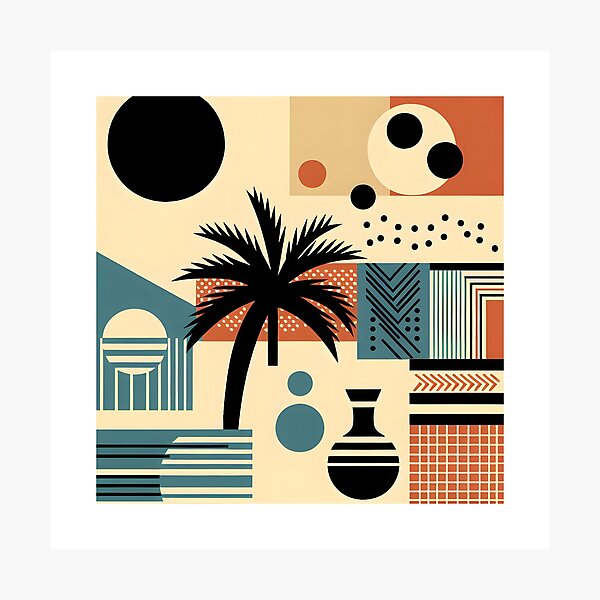 Item preview, Tropical Geometric Art Tee designed and sold by Route and Render.