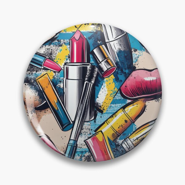 Item preview, Pop-art style with eyeliners and foundation — Modern Beauty Essentials designed and sold by HEADMADE-TV.