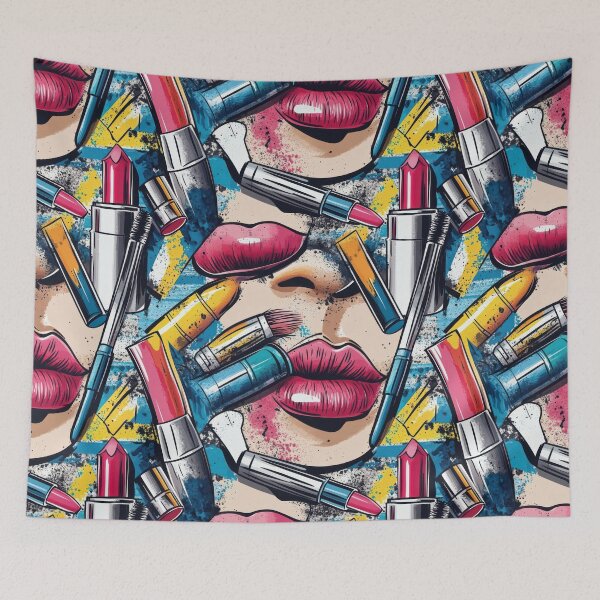 Item preview, Pop-art style with eyeliners and foundation — Modern Beauty Essentials designed and sold by HEADMADE-TV.