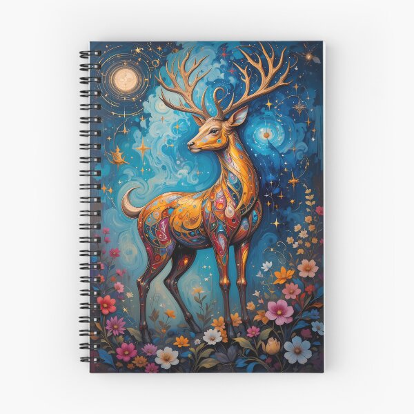 Item preview, Cosmic Deer – Mystical Artwork designed and sold by PawPrintStyles.