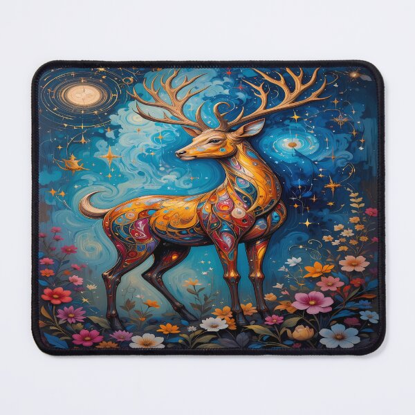 Item preview, Cosmic Deer – Mystical Artwork designed and sold by PawPrintStyles.