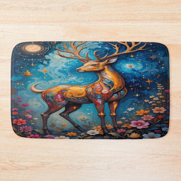 Item preview, Cosmic Deer – Mystical Artwork designed and sold by PawPrintStyles.