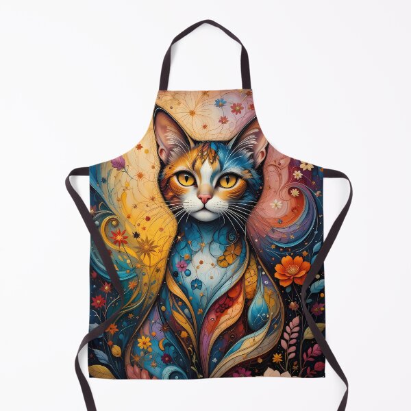 Artikelvorschau, Cosmic Cat – Mystisches Kunstwerk entworfen und verkauft von PawPrintStyles.