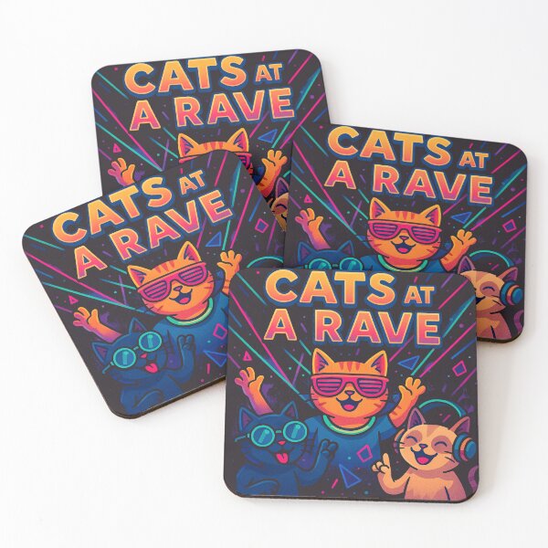 Artikelvorschau, Kopie von Cats at a Rave entworfen und verkauft von Loomandlorebyh.