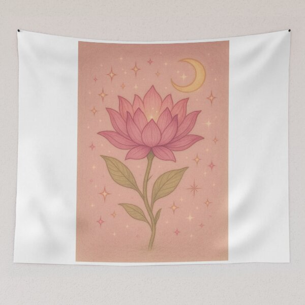 Artikelvorschau, Magische rosa Blume entworfen und verkauft von CookieCreature.