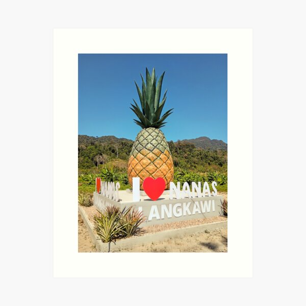 Artikel-Vorschau von Ich liebe Ananas-Schild Langkawi Malaysia, designt und verkauft von Kevin Miller Photography.