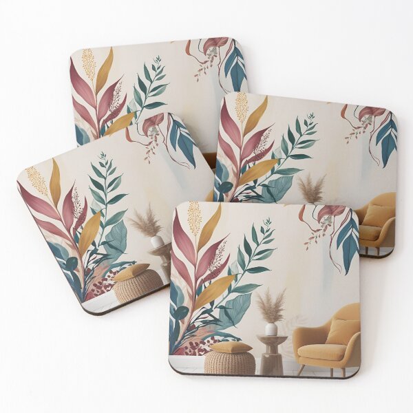 Item preview, Bring Your Living Room to Life with Botanical Cushions Natural Art on Retro Style Cushions designed and sold by gredadesigns.