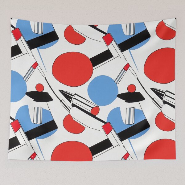 Item preview, Pop-art style with pencils and lipsticks — Modern Beauty Essentials designed and sold by HEADMADE-TV.