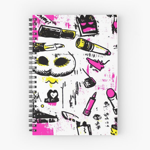 Item preview, Creative pattern with mascaras, pencils, and — Modern Beauty Essentials designed and sold by HEADMADE-TV.