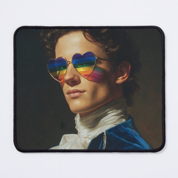Item preview, More Pride Less Prejudice | Pride Month Altered Art Vintage Print designed and sold by Altered Pixels.
