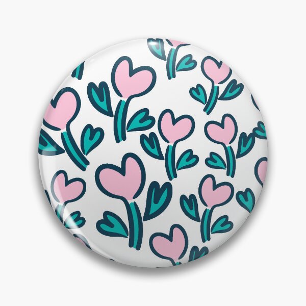 Item preview, seamless pattern with heart shape flowers designed and sold by iceang shop.