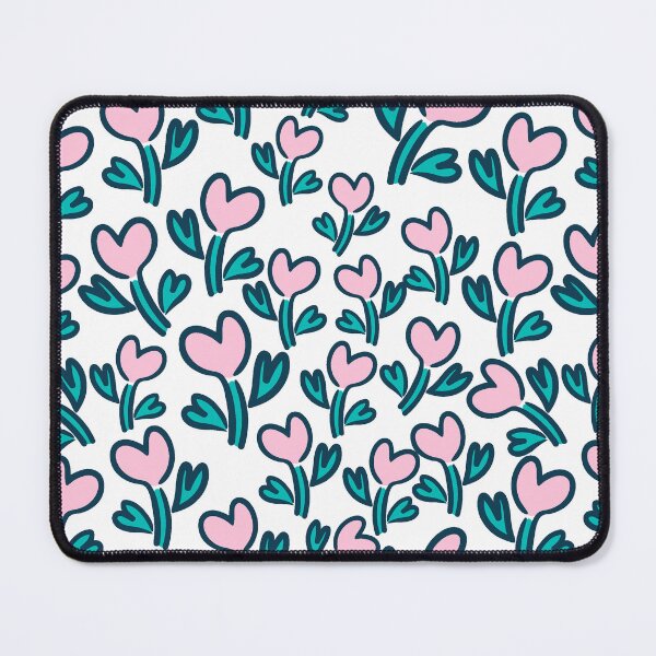 Item preview, seamless pattern with heart shape flowers designed and sold by iceang shop.