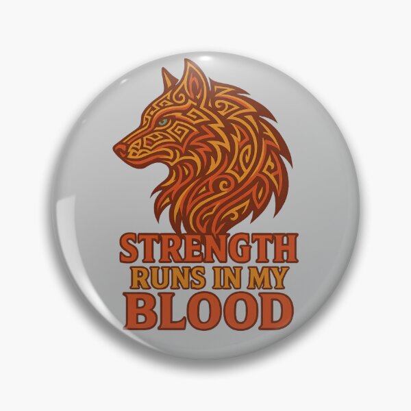 Item preview, Aztec Tribal Wolf – Strength Runs in My Blood (Bold Colorful Design) designed and sold by Maximilianos.