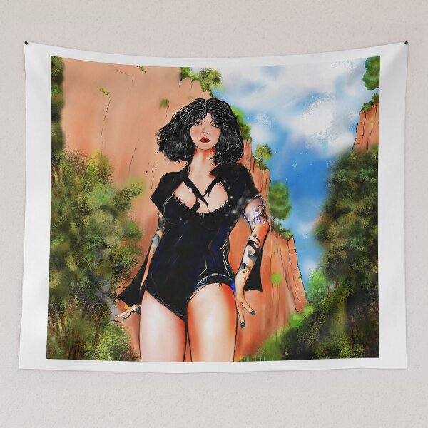 Item preview, Cliff hanger. Figure illustration. designed and sold by Grant Wilson.