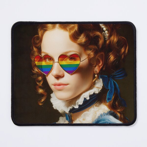 Item preview, More Pride Less Prejudice | Pride Month Altered Art Vintage Print designed and sold by Altered Pixels.