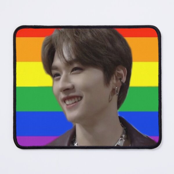 Item preview, Lee Know Minho SKZ pride month logo you make stray kids stay skzoo kpop lgbtq+ rainbow be yourself love heart designed and sold by Kpop-Noona.