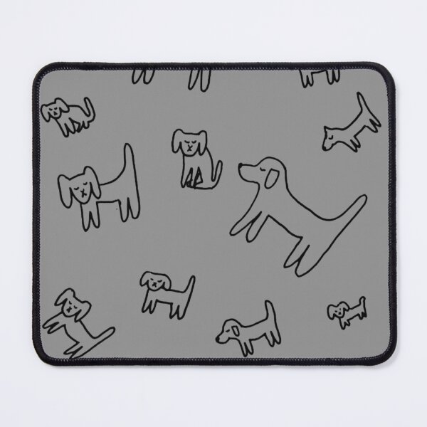 Item preview, Paw Friends - Hand-drawn Dog Joy Pattern - Grey designed and sold by Vision Illustrated.