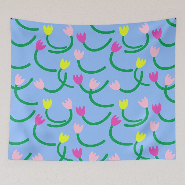 Item preview, seamless pattern with cute simple flowers designed and sold by iceang shop.