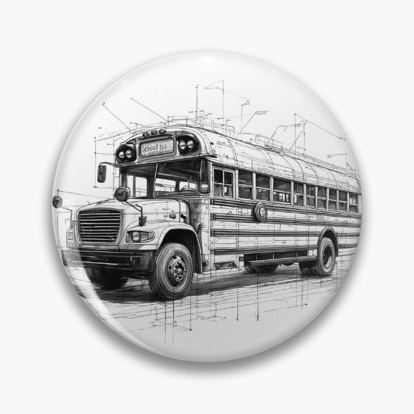 Item preview, School Bus Schematic designed and sold by ClippingGrass.