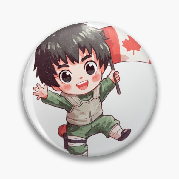 Item preview, Chibi Rock Lee Canadian Flag designed and sold by HelgenStudios.