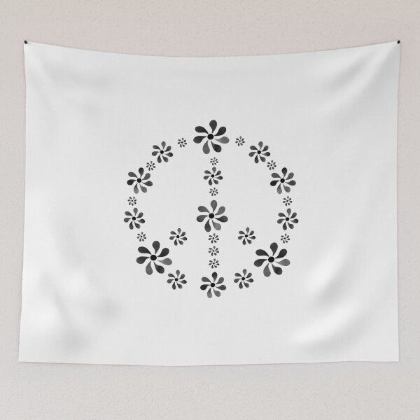 Item preview, 60s Peace Sign Flower designed and sold by Sartoris Art.