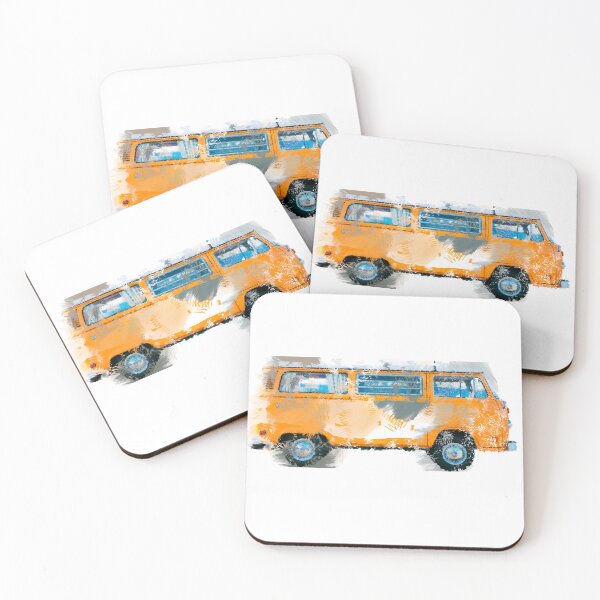 Item preview, old fasion yellow van designed and sold by XanimaxStudio.