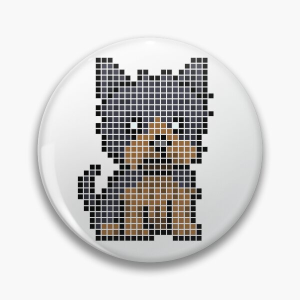 Item preview, Pixeled Yorkie (black tan v.2) designed and sold by Brain Fart Buffet.