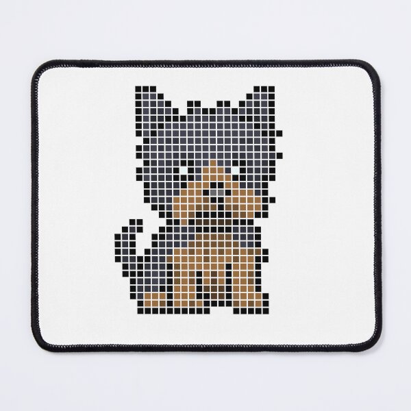 Item preview, Pixeled Yorkie (black tan v.2) designed and sold by Brain Fart Buffet.