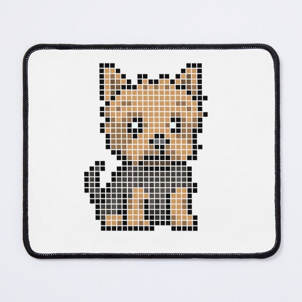 Item preview, Pixeled Yorkie (black tan v.1) designed and sold by Brain Fart Buffet.
