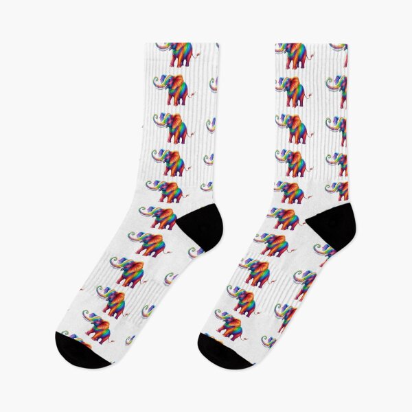 Item preview, Rainbow Elephant designed and sold by CookieCreature.