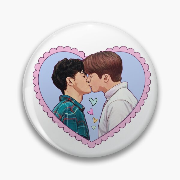Item preview, Nick and Charlie Kiss Love Heart  designed and sold by baranskini.