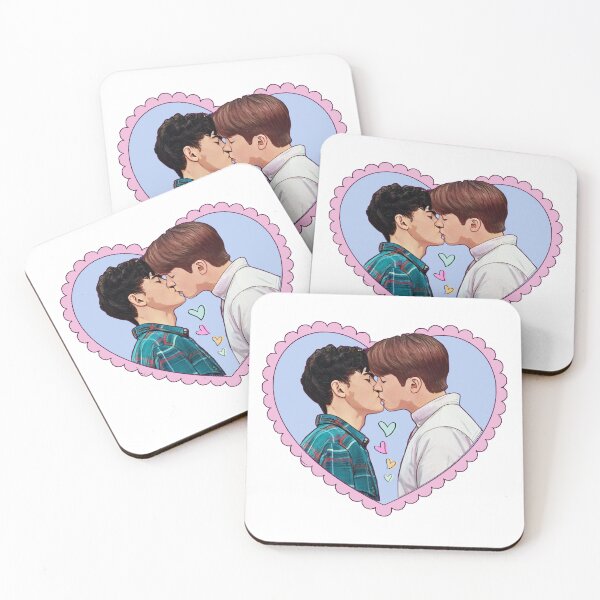 Item preview, Nick and Charlie Kiss Love Heart  designed and sold by baranskini.