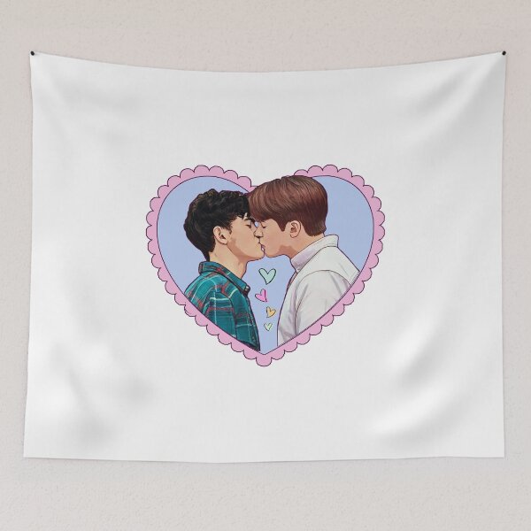 Item preview, Nick and Charlie Kiss Love Heart  designed and sold by baranskini.