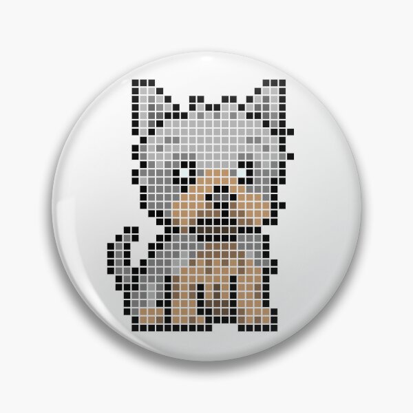 Item preview, Pixeled Yorkie (blue gold) designed and sold by Brain Fart Buffet.