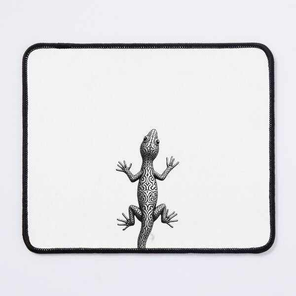 Item preview, Patterned Reptile: Zentangle Tribal Lizard designed and sold by ShadowAndSlate.