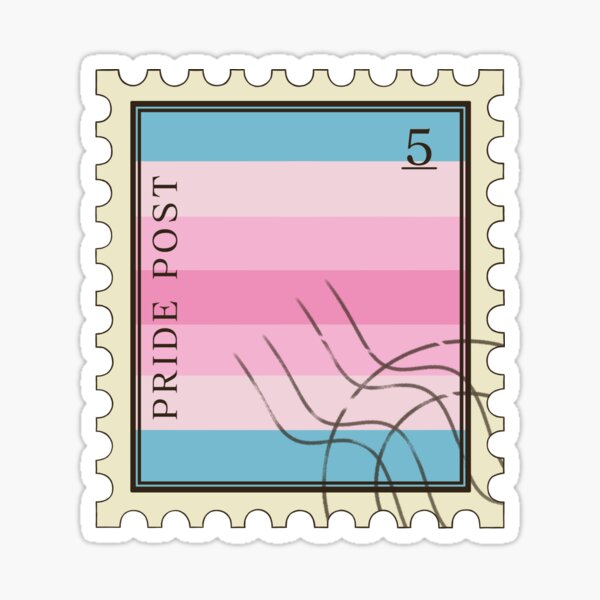 Item preview, Vintage Transfem Postal Stamp designed and sold by AryNecho.