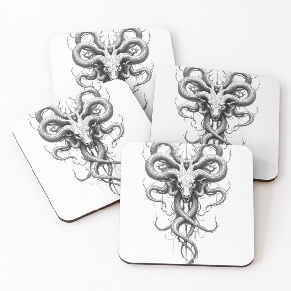 Item preview, Mythic Serpent: Tribal Medusa-Inspired Design designed and sold by ShadowAndSlate.
