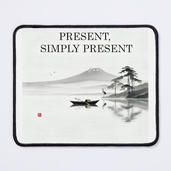 Item preview, Zen picture, small boat on a lake, present designed and sold by GCBTienda.