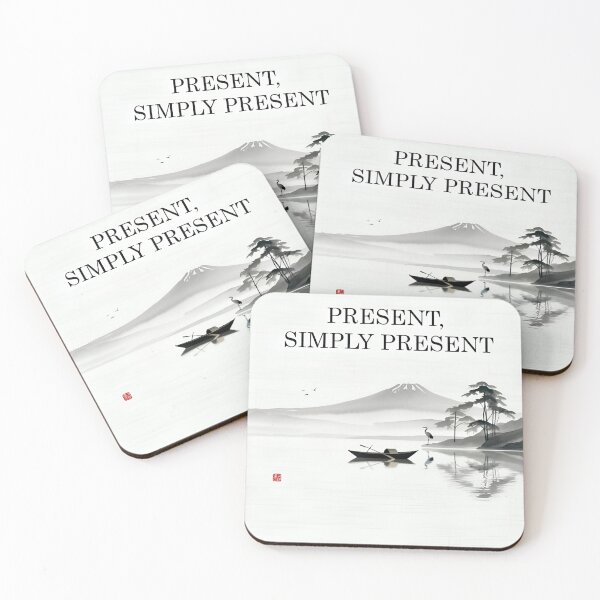 Item preview, Zen picture, small boat on a lake, present designed and sold by GCBTienda.