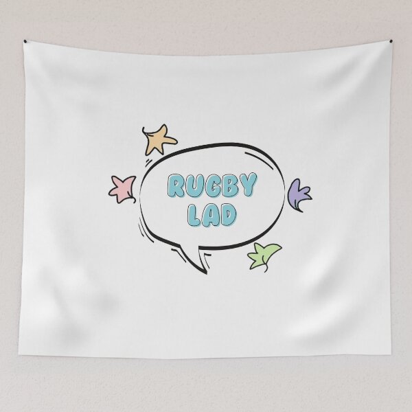 Item preview, RUGBY LAD quote designed and sold by baranskini.
