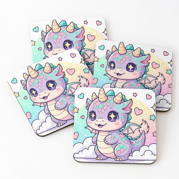 Item preview, Kawaii Dragon - Cute and Colorful Illustration for Stickers and T-shirts designed and sold by  Ojo de Lilith.