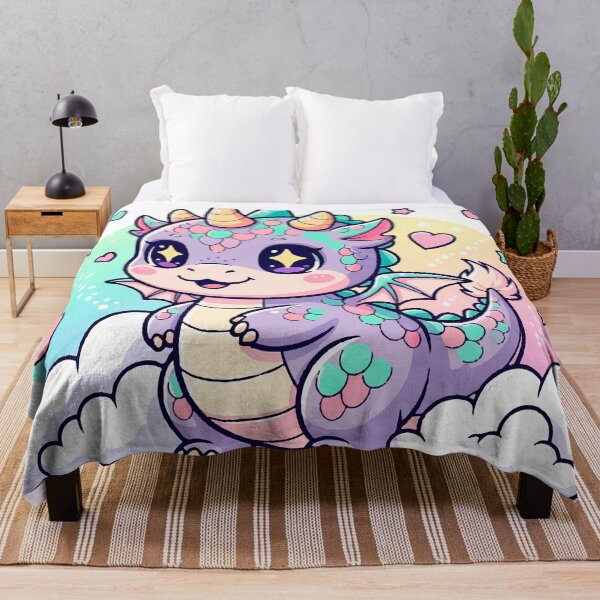 Item preview, Kawaii Dragon - Cute and Colorful Illustration for Stickers and T-shirts designed and sold by Ojo de Lilith.