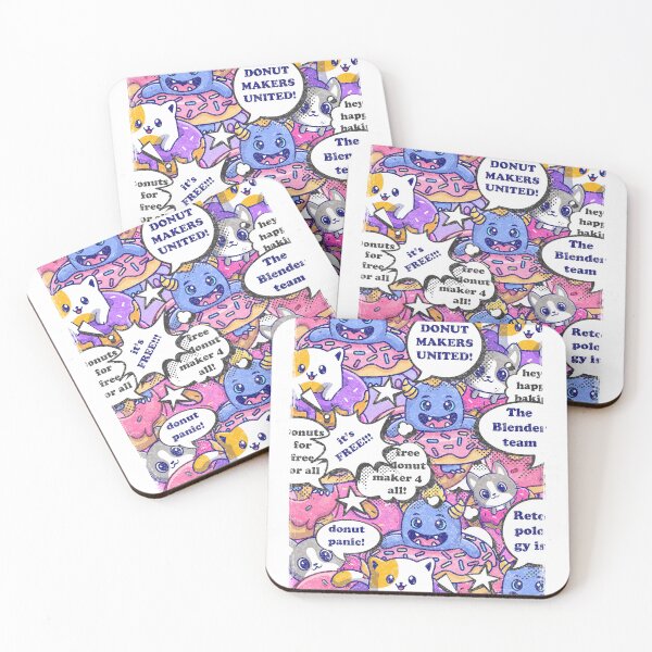 Item preview, Donut makers united kawaii blender cats community designed and sold by The Nerd Gift Source.