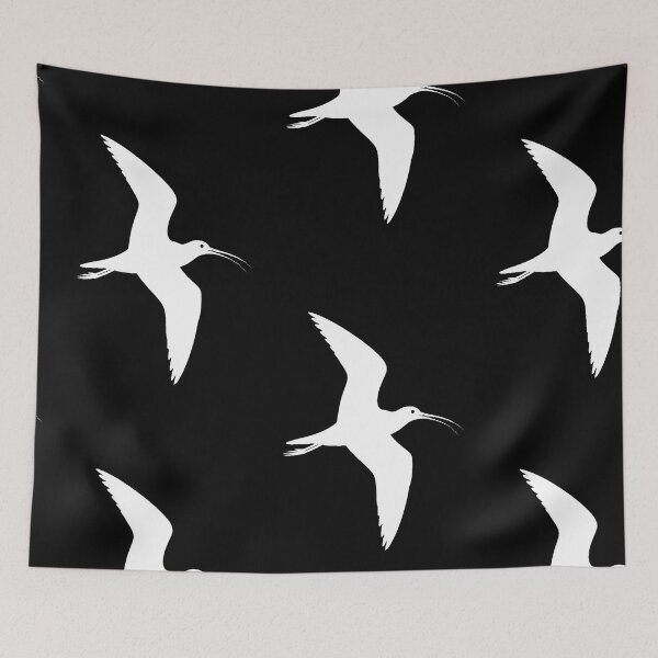 Item preview, Curlew Flight in white  designed and sold by Darren Wilkes.