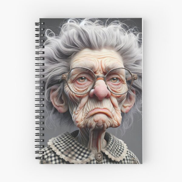 Item preview, Grumpy Old Lady Portrait designed and sold by Maria Dryfhout.