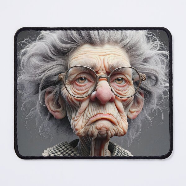 Item preview, Grumpy Old Lady Portrait designed and sold by Maria Dryfhout.