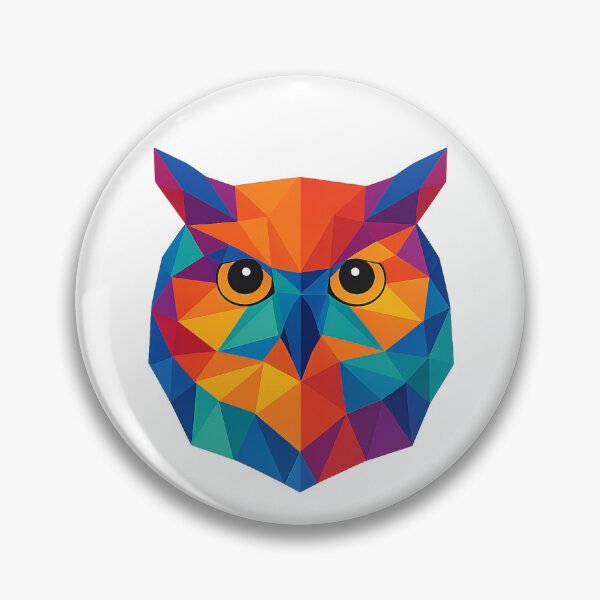 Item preview, Prismatic Owl Face designed and sold by TheWonkyEaselCo.